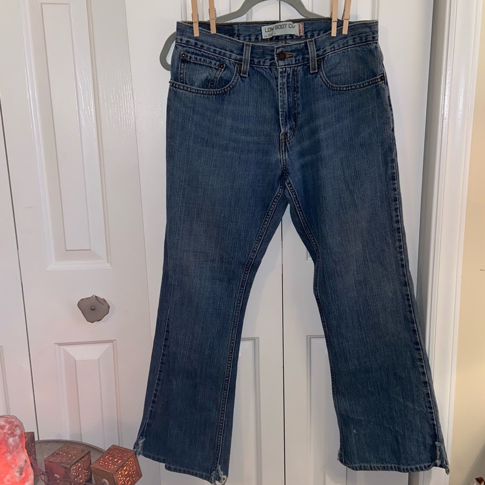 Levi’s Denim Blue Jeans Low Bootcut 527 W32 Men’s